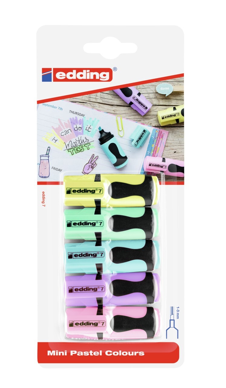 Cover: 4057305023353 | Edding Textmarker Mini Pastel, 5er Set | 4-7-5-1099 | 2020 | Edding