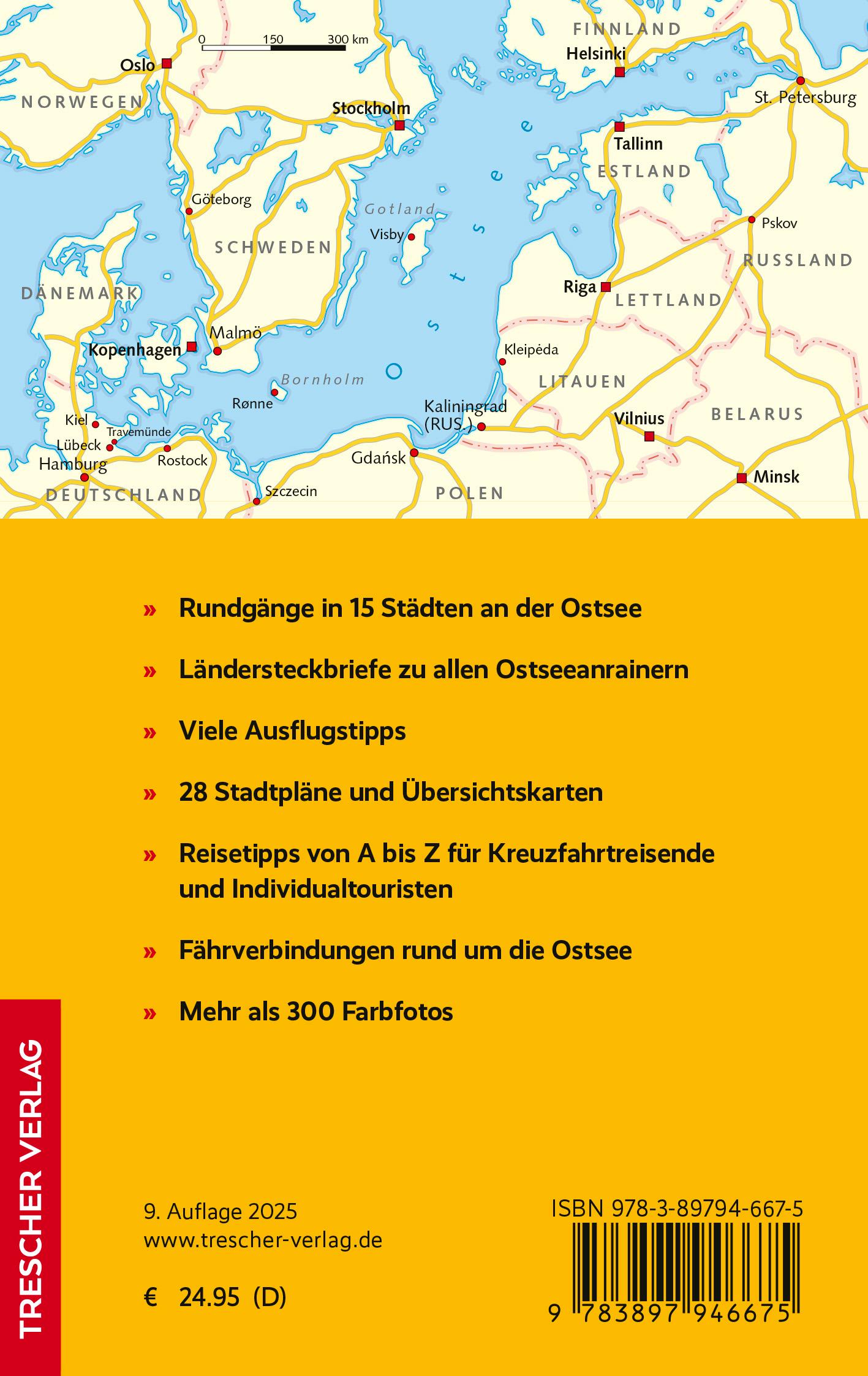 Rückseite: 9783897946675 | TRESCHER Reiseführer Ostseestädte | Hinnerk Dreppenstedt (u. a.)