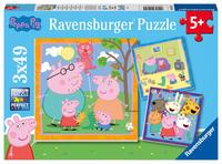 Cover: 4005556055791 | Ravensburger Kinderpuzzle 05579 - Peppas Familie und Freunde - 3x49...