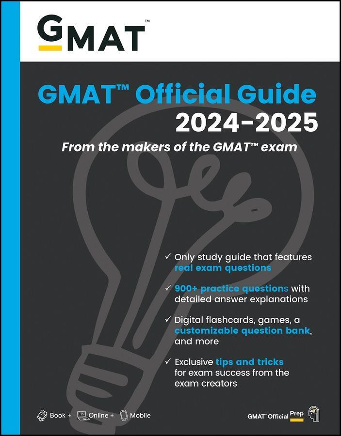 Cover: 9781394260027 | GMAT Official Guide 2024-2025: Book + Online Question Bank | Gmac