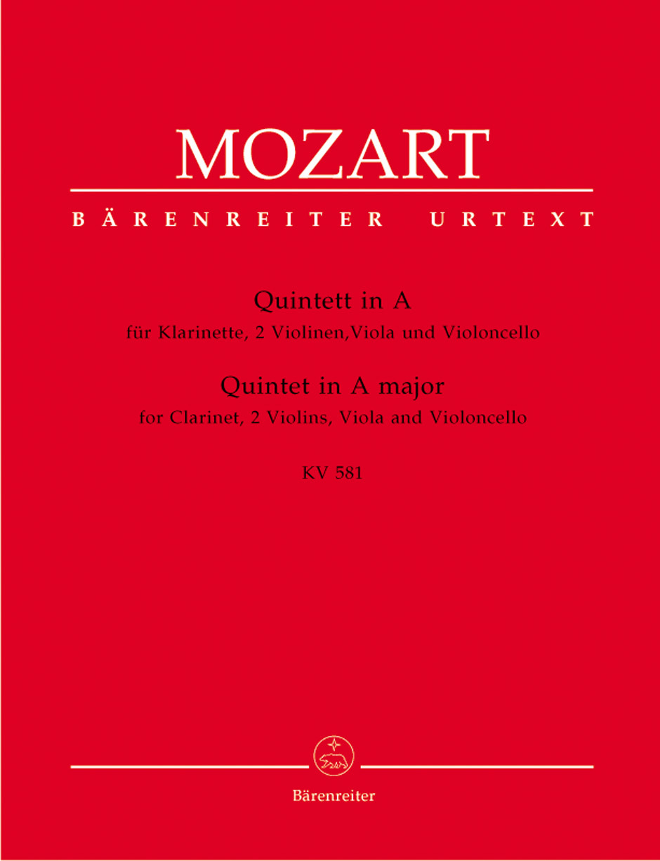 Cover: 9790006453542 | Clarinet Quintet in A | Wolfgang Amadeus Mozart | Stimmensatz