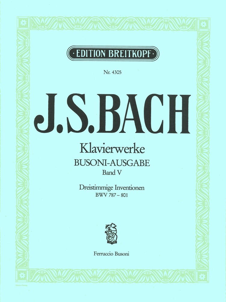 Cover: 9790004162590 | Dreistimmige Inventionen | Johann Sebastian Bach | Buch