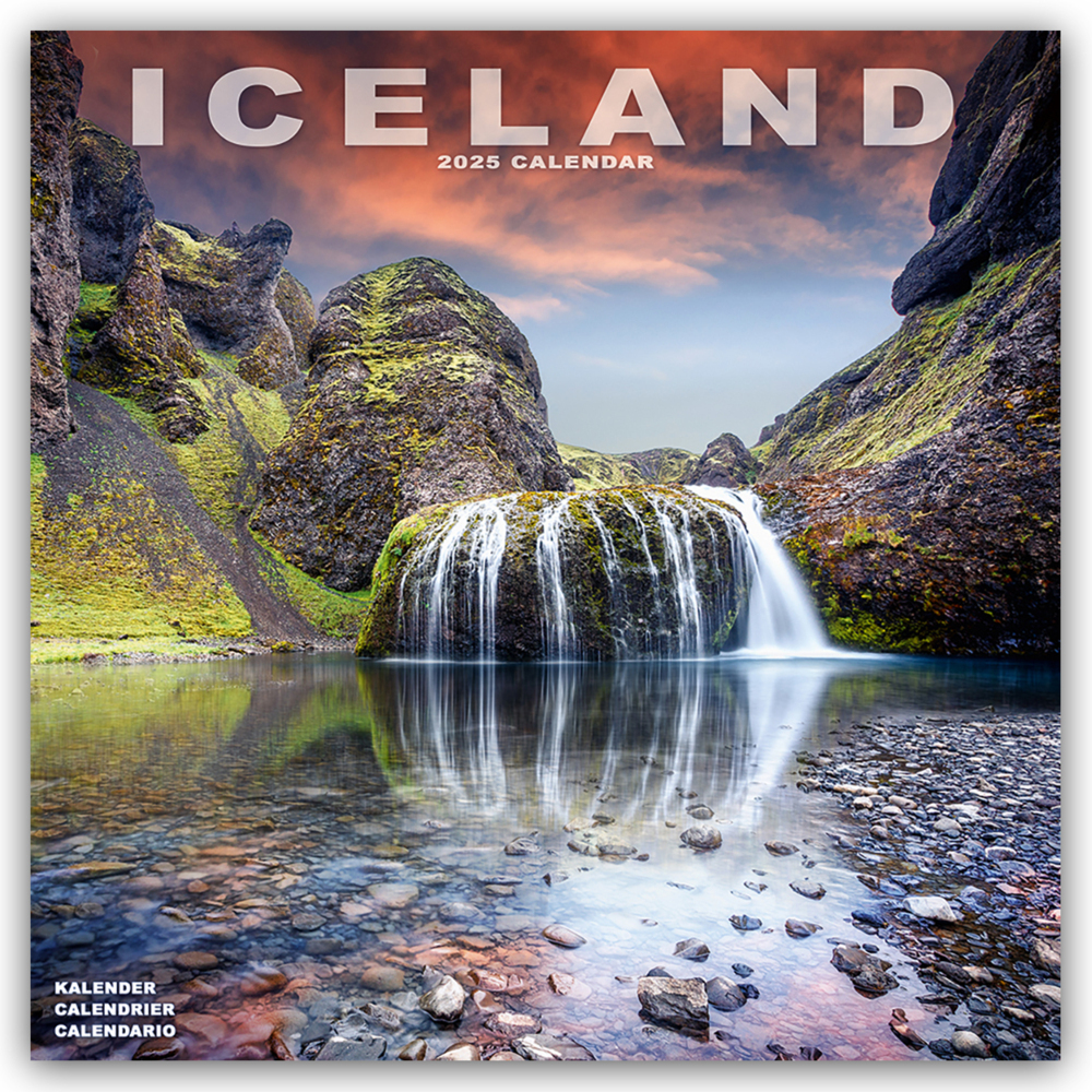 Cover: 9781804604700 | Iceland - Island 2025 - 16-Monatskalender | Avonside Publishing Ltd