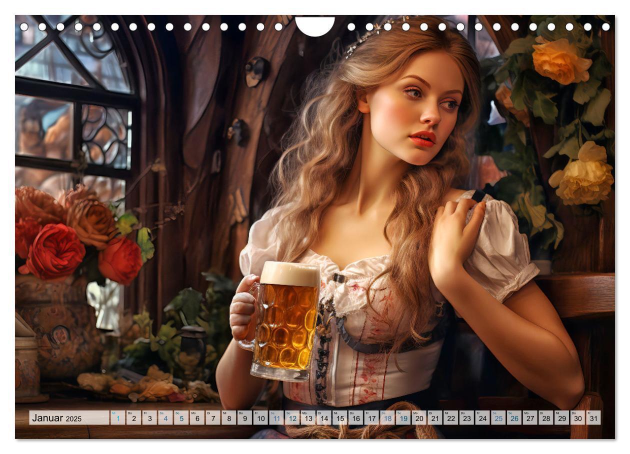 Bild: 9783383854170 | Bierzeltköniginnen - Biergenuss im Dirndl (Wandkalender 2025 DIN A4...