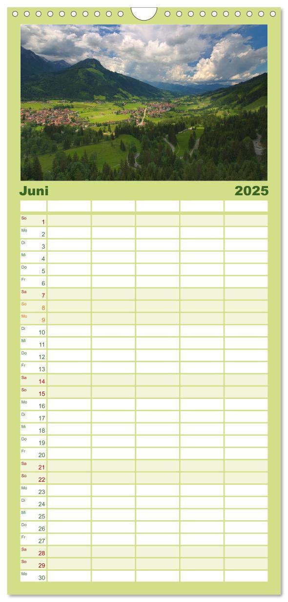 Bild: 9783457115176 | Familienplaner 2025 - Bergwelten mit 5 Spalten (Wandkalender, 21 x...