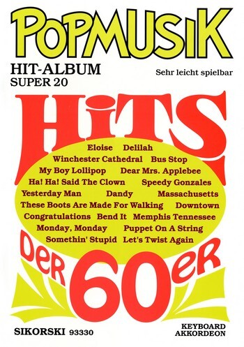 Cover: 9790003028590 | Popmusik Hit-Album Super 20: Hits der 60er | Buch | Sikorski Edition