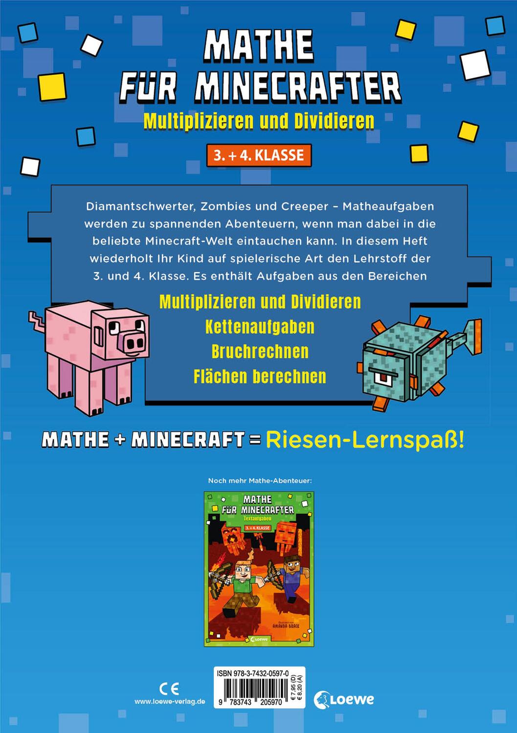 Rückseite: 9783743205970 | Mathe für Minecrafter - Multiplizieren und Dividieren | Taschenbuch