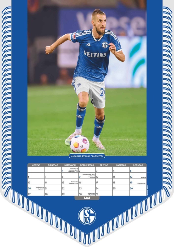 Bild: 4002725987372 | FC Schalke 04 2024 - Bannerkalender - Fan-Kalender -...