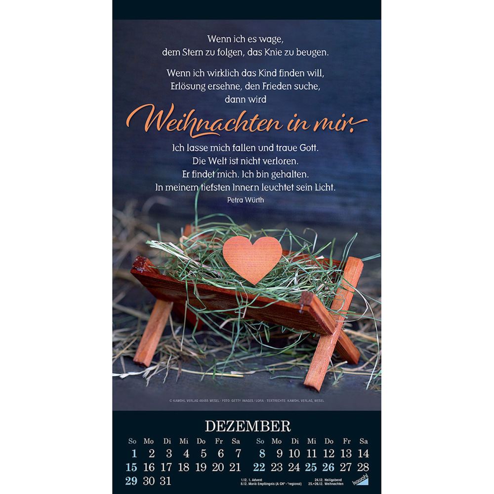 Bild: 9783754855041 | Die Wunder deiner Werke 2024 | Besinnungskalender | Kalender | 14 S.