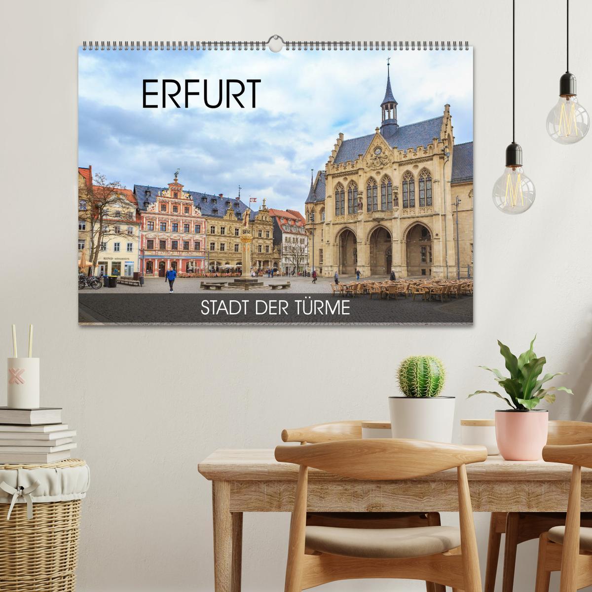 Bild: 9783435320707 | Erfurt - Stadt der Türme (Wandkalender 2025 DIN A2 quer), CALVENDO...