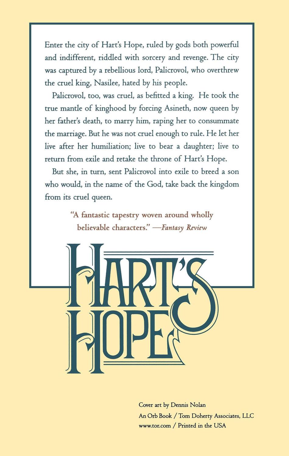 Rückseite: 9780765306784 | Hart's Hope | Orson Scott Card | Taschenbuch | Paperback | Englisch