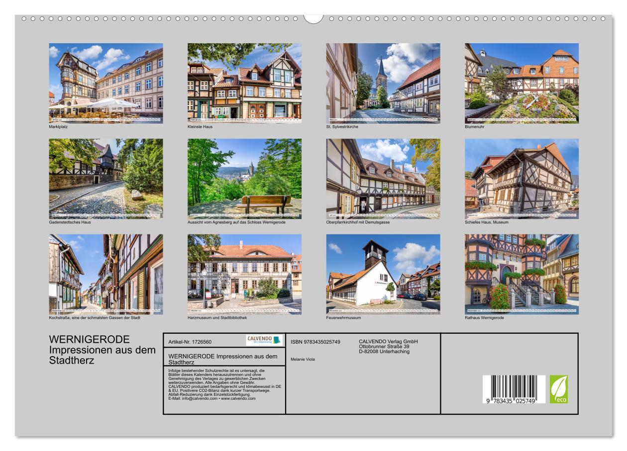 Bild: 9783435025749 | WERNIGERODE Impressionen aus dem Stadtherz (Wandkalender 2025 DIN...