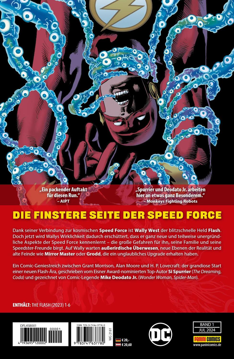 Rückseite: 9783741637780 | Flash | Bd. 1 (4. Serie): Grausiges Speed-Force-Zeug | Taschenbuch