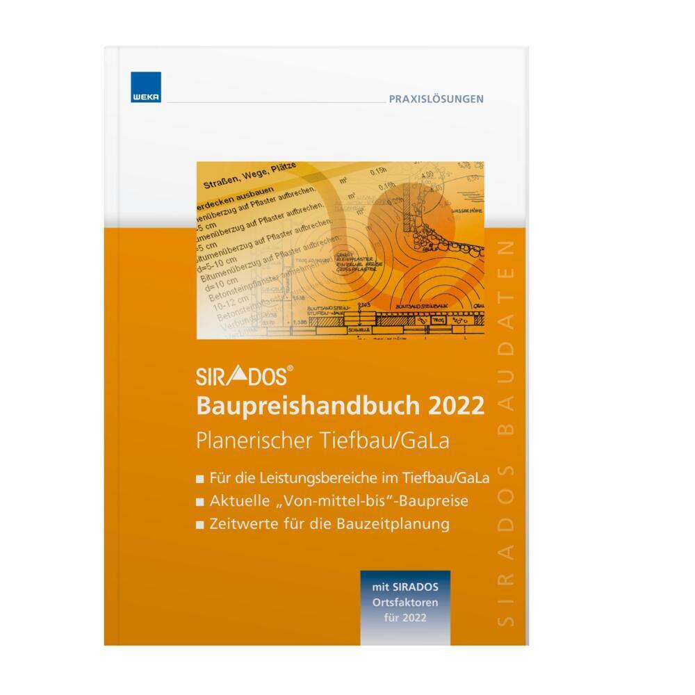 Cover: 9783811104389 | SIRADOS Baupreishandbuch Planerischer Tiefbau/GaLa 2022 | Buch | 2022