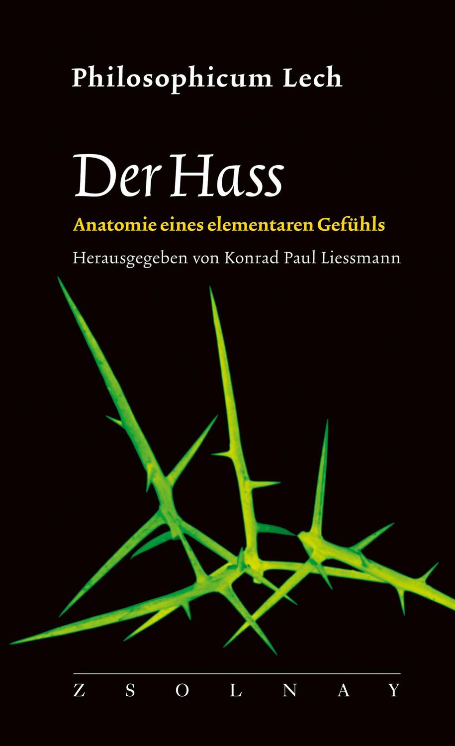 Cover: 9783552073456 | Der Hass | Anatomie eines elementaren Gefühls | Konrad Paul Liessmann