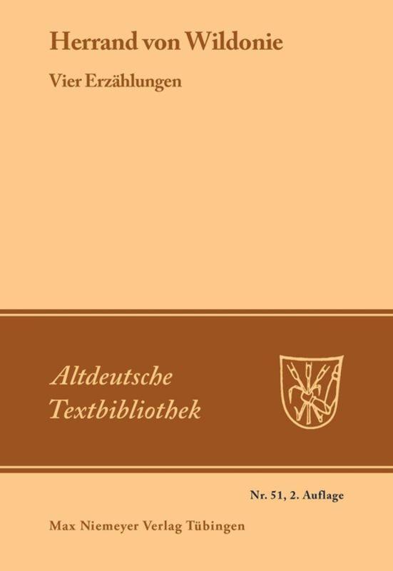 Cover: 9783111277707 | [Set Vier Erzählungen] | Herrand von Wildonie | Taschenbuch