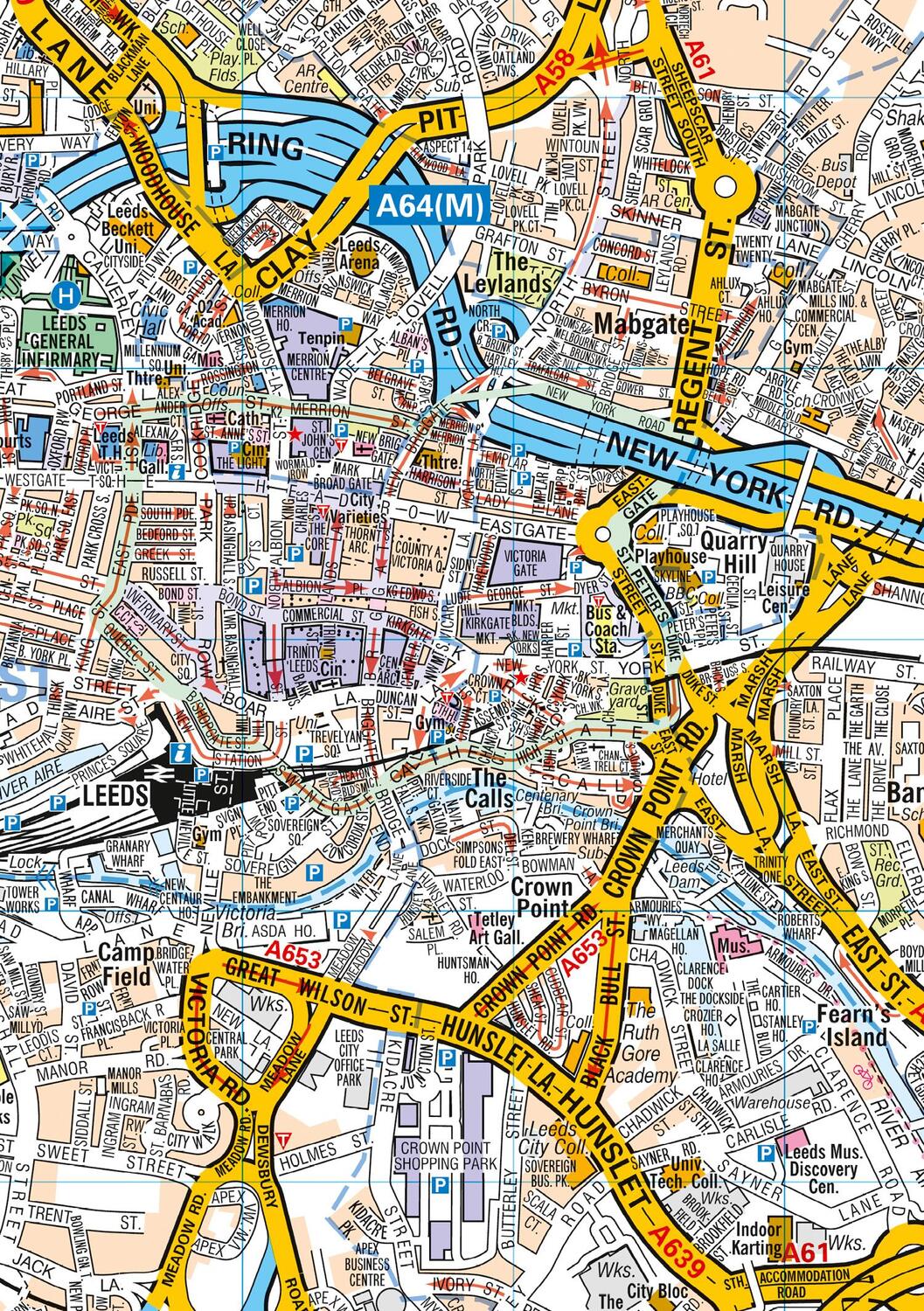 Bild: 9780008388089 | Leeds A-Z Pocket Street Map | A-Z Maps | (Land-)Karte | Englisch