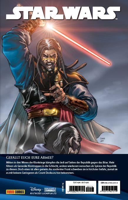Rückseite: 9783741621314 | Star Wars Comic-Kollektion | Bd. 116: Klonkriege: Licht und Schatten