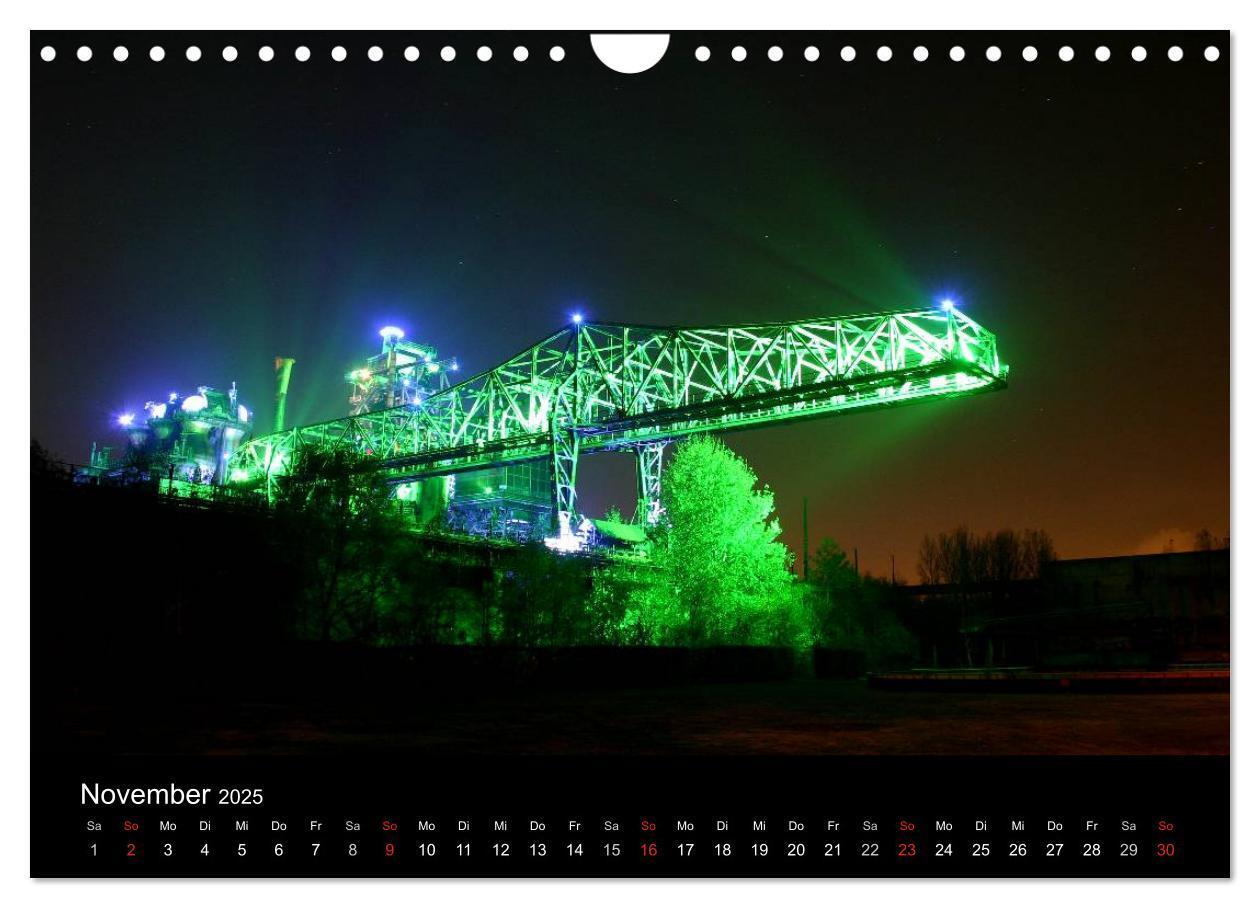 Bild: 9783435725212 | Duisburg Nachtmomente 2025 (Wandkalender 2025 DIN A4 quer),...