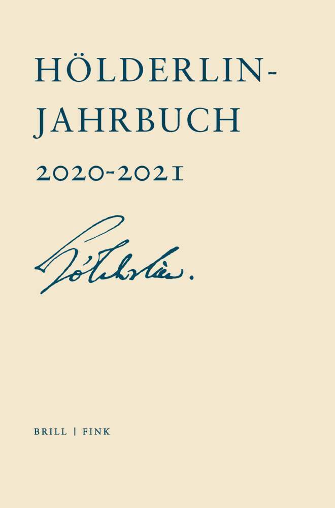 Cover: 9783770566709 | Hölderlin-Jahrbuch | Zweiundvierzigster Band 2020-2021 | Taschenbuch