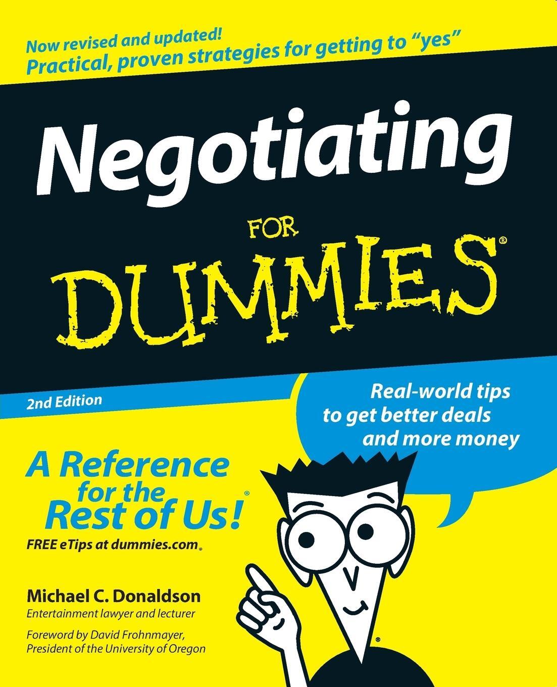 Cover: 9780470045220 | Negotiating For Dummies | For Dummies | John Wiley & Sons
