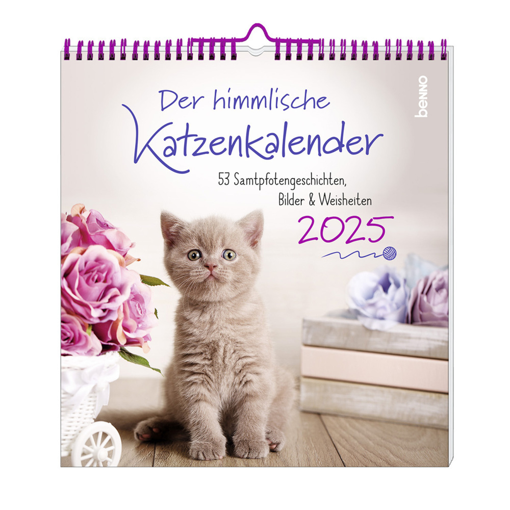 Cover: 9783746264813 | Der himmlische Katzenkalender 2025 | Kalender | Spiralbindung | 53 S.