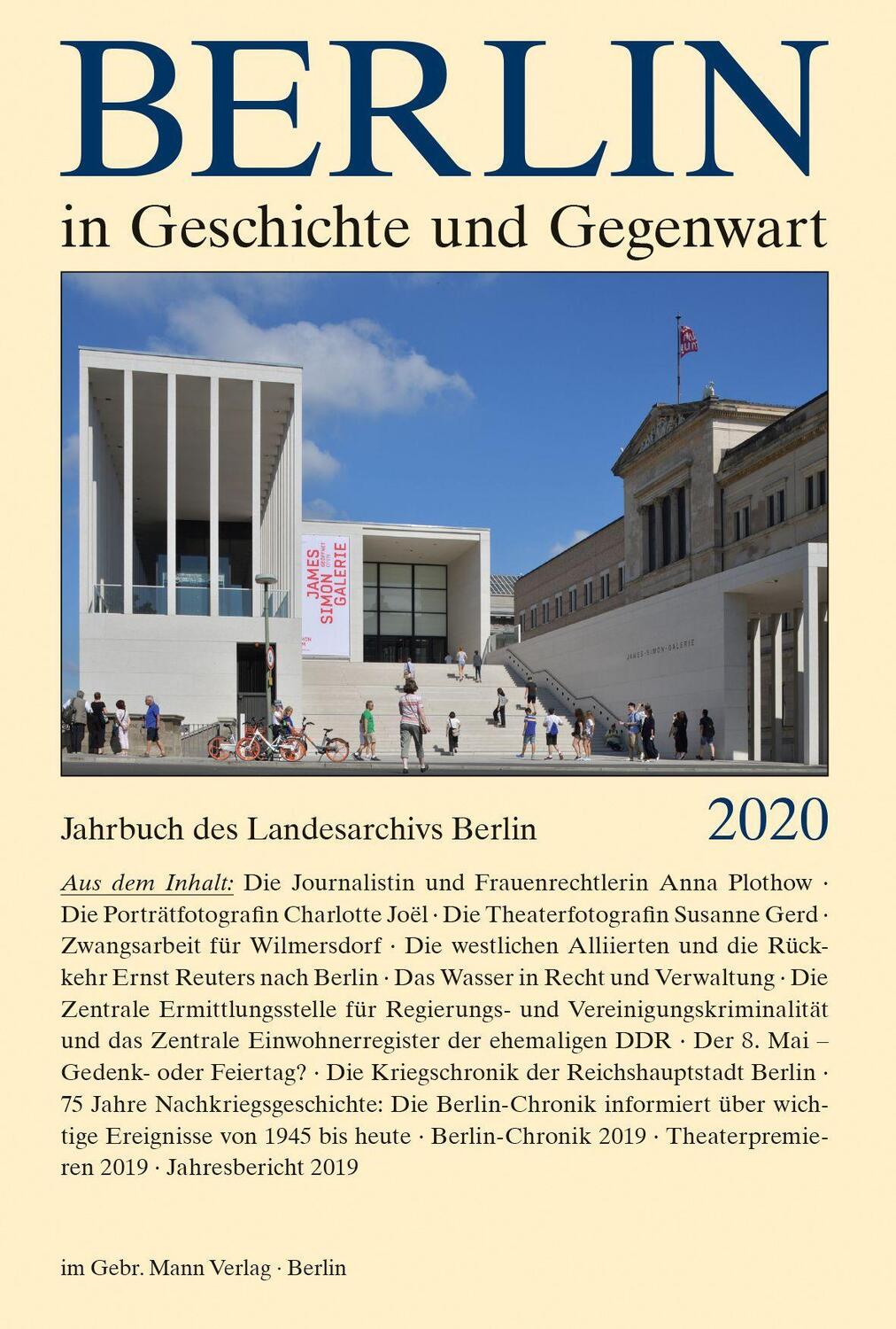 Cover: 9783786128663 | Berlin in Geschichte und Gegenwart | Buch | 336 S. | Deutsch | 2021