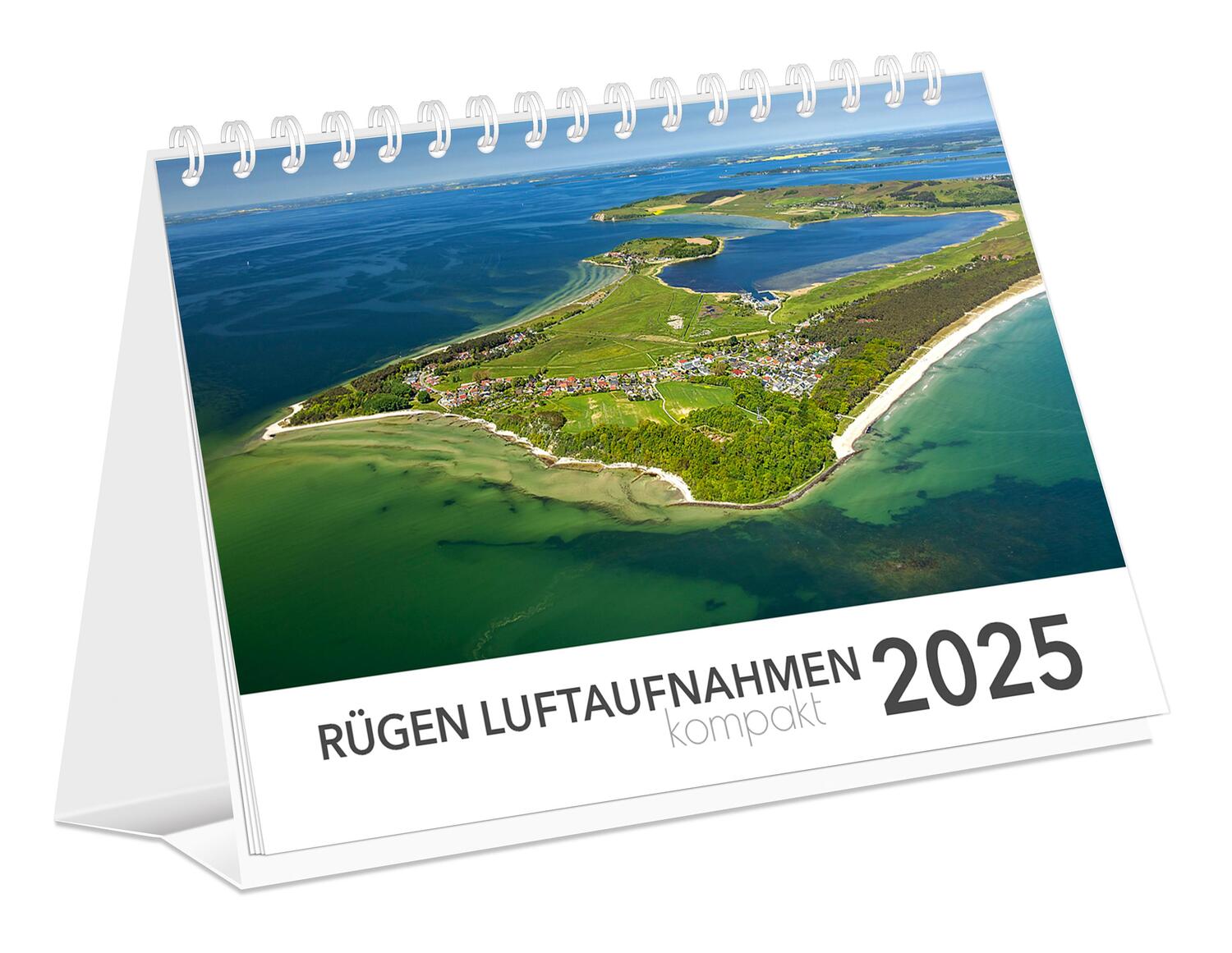 Cover: 9783910680845 | Kalender Rügen Luftaufnahmen kompakt 2025 | K4 Verlag (u. a.) | 2025