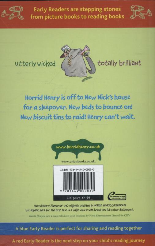 Rückseite: 9781444000030 | Horrid Henry Early Reader: Horrid Henry's Sleepover | Book 26 | Simon