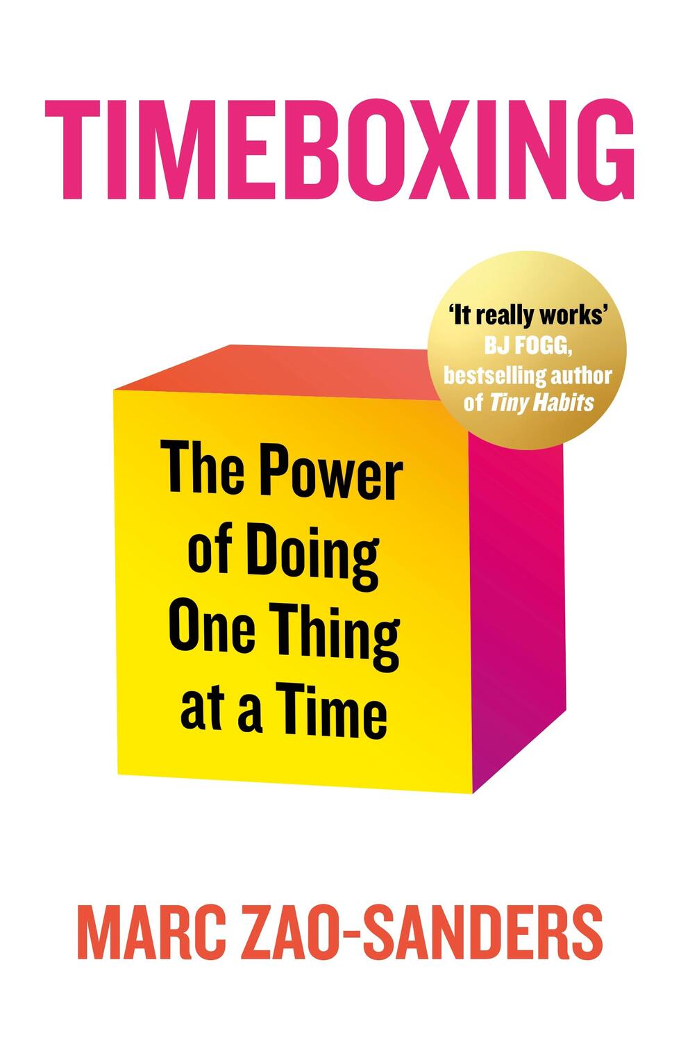 Cover: 9780241657966 | Timeboxing | The Power of Doing One Thing at a Time | Marc Zao-Sanders