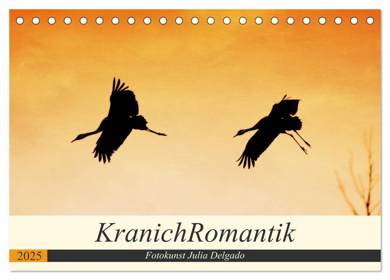 Cover: 9783435282517 | KranichRomantik (Tischkalender 2025 DIN A5 quer), CALVENDO...