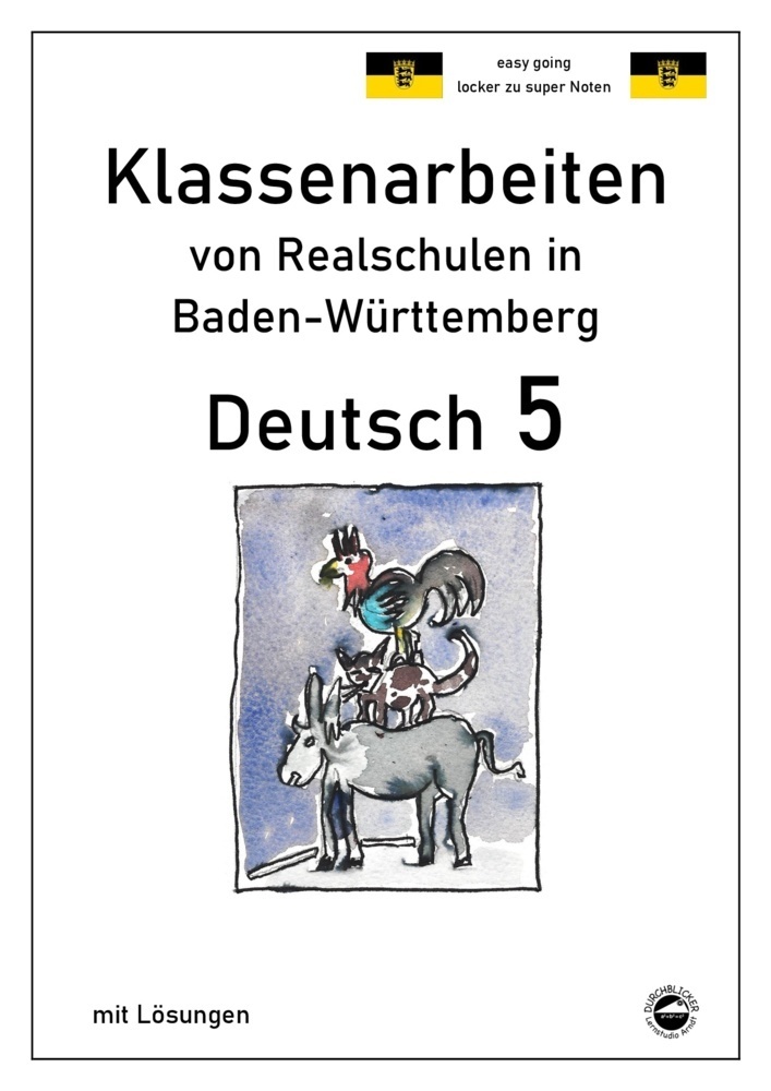Cover: 9783946141242 | Deutsch 5, Klassenarbeiten von Realschulen in Baden-Württemberg mit...