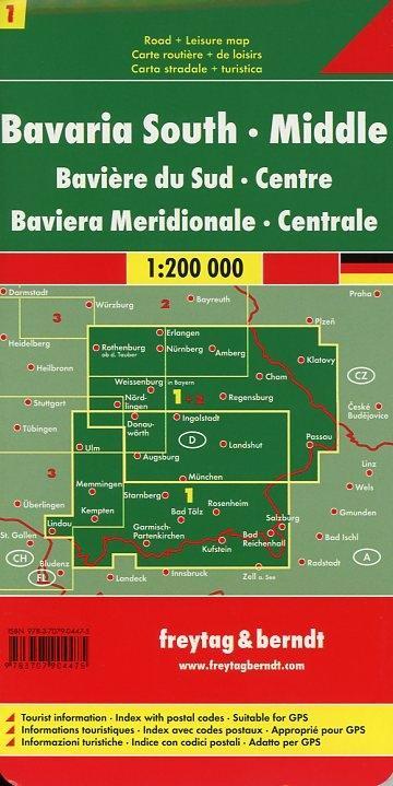 Bild: 9783707904475 | Deutschland 01 Bayern 1. Süd, Mitte 1 : 200 000. Autokarte | Deutsch