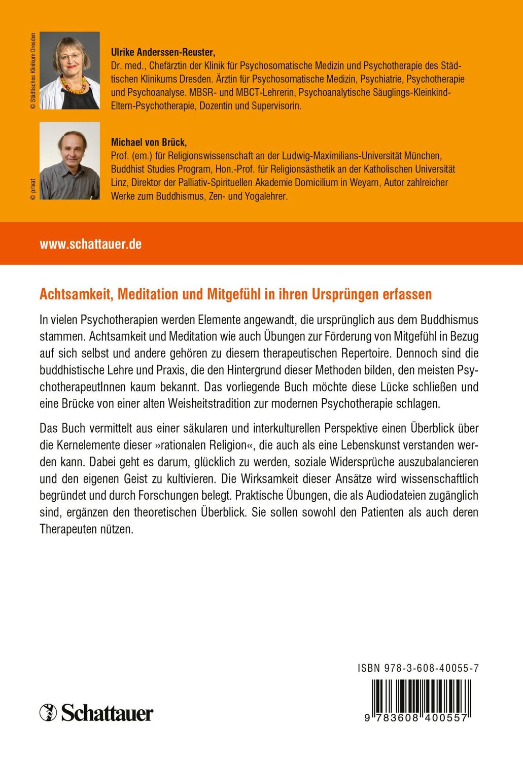 Rückseite: 9783608400557 | Buddhistische Basics für Psychotherapeuten | Anderssen-Reuster (u. a.)