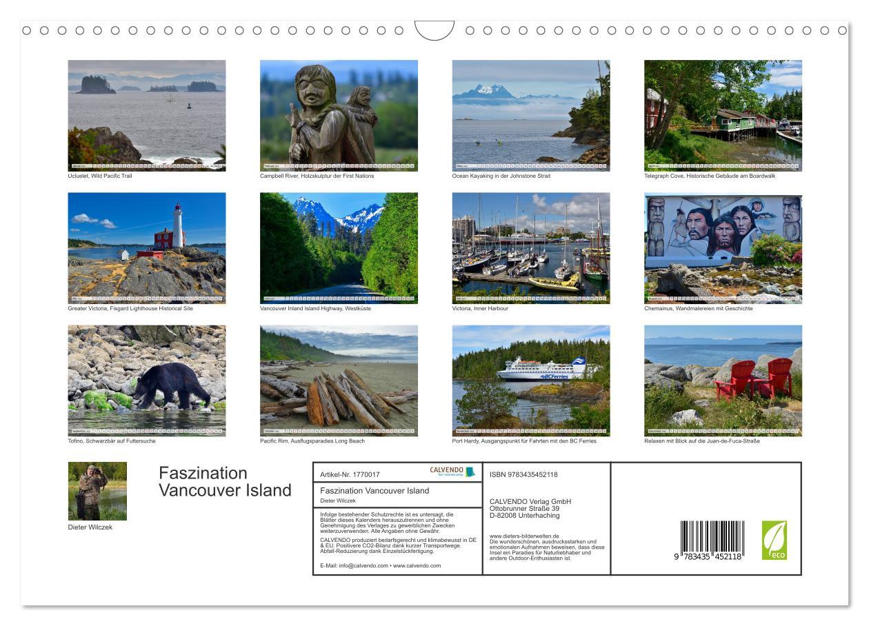 Bild: 9783435452118 | Faszination Vancouver Island (Wandkalender 2025 DIN A3 quer),...