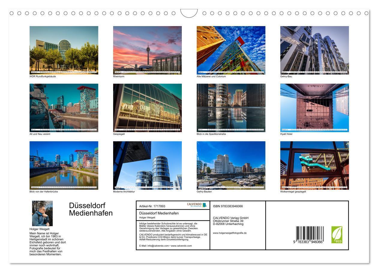 Bild: 9783383946066 | Düsseldorf Medienhafen (Wandkalender 2025 DIN A3 quer), CALVENDO...