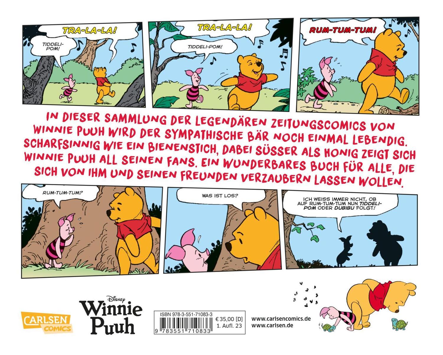 Rückseite: 9783551710833 | Disney 365 Tage mit Winnie Puuh | Walt Disney | Buch | Carlsen Comics