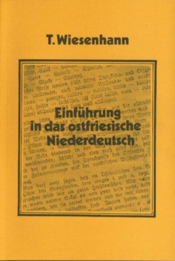 Cover: 9783796301360 | Einführung in das ostfriesische Niederdeutsch | Tjabe Wiesenhann