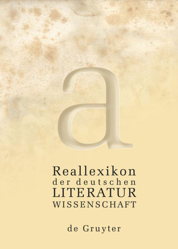 Cover: 9783110193558 | Reallexikon der deutschen Literaturwissenschaft. 3 Bände | Taschenbuch
