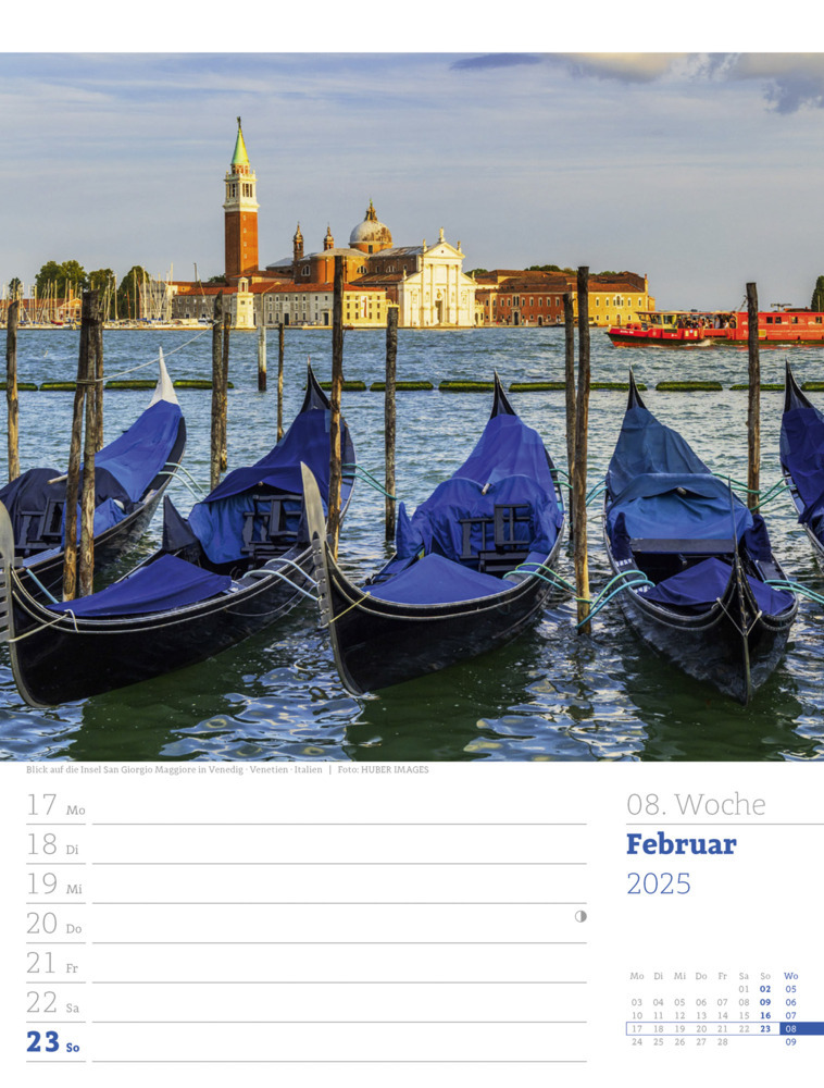 Bild: 9783838435053 | Reiseträume - Wochenplaner Kalender 2025 | Ackermann Kunstverlag