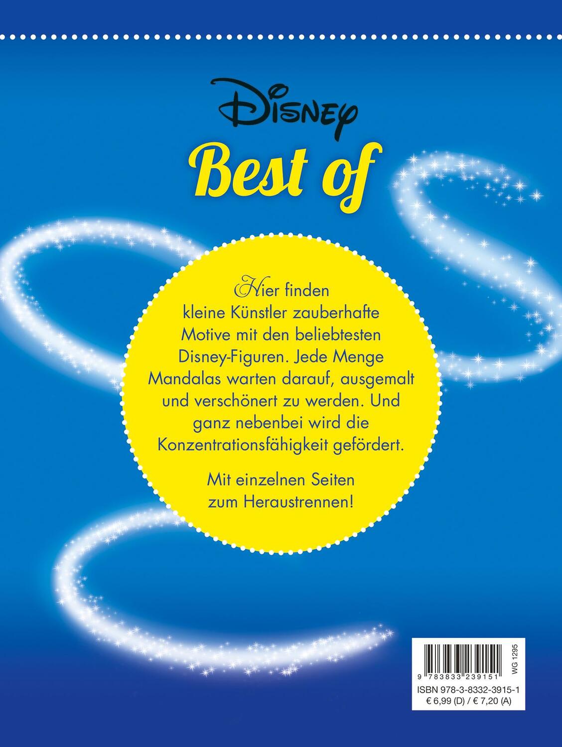 Rückseite: 9783833239151 | Disney Best of: Mandalas | Taschenbuch | 96 S. | Deutsch | 2020