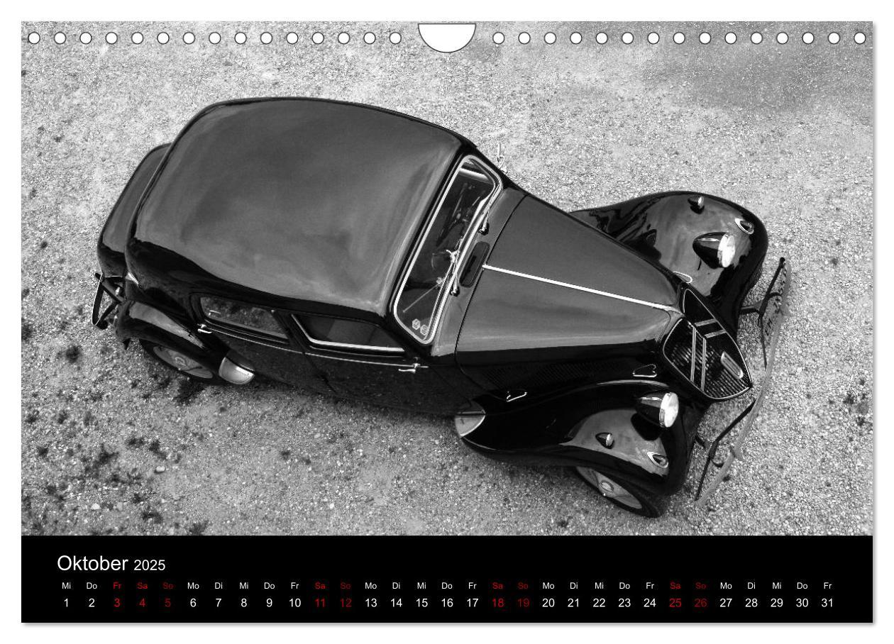 Bild: 9783435437290 | Citroën 11 CV Traction Avant in schwarzweiss (Wandkalender 2025 DIN...