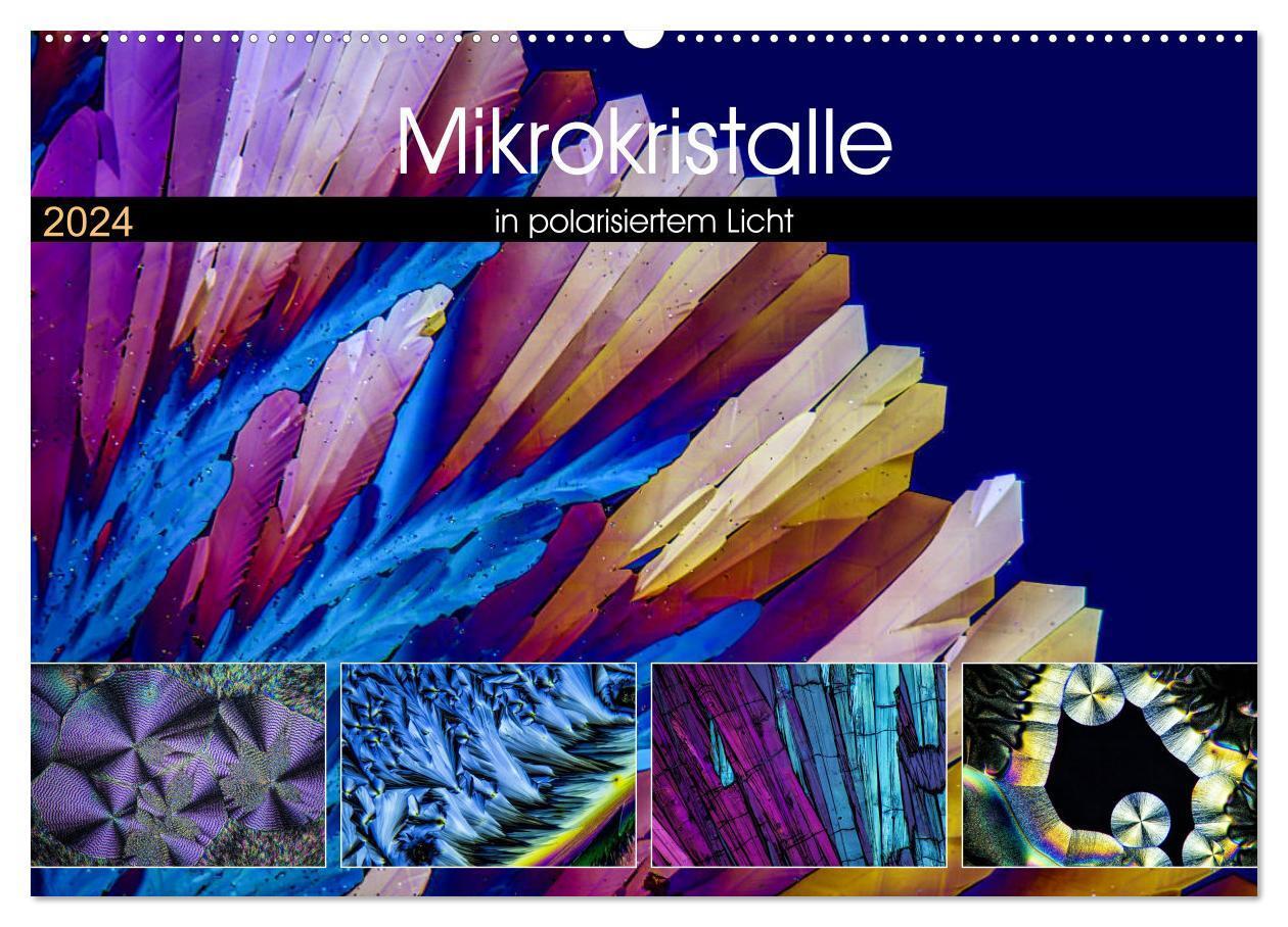 Cover: 9783383399268 | Mikrokristalle in polarisiertem Licht (Wandkalender 2024 DIN A2...