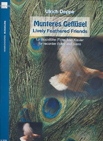 Cover: 9790204426362 | Munteres Geflügel, für Blockflöte (Flöte) und Klavier. Lively...