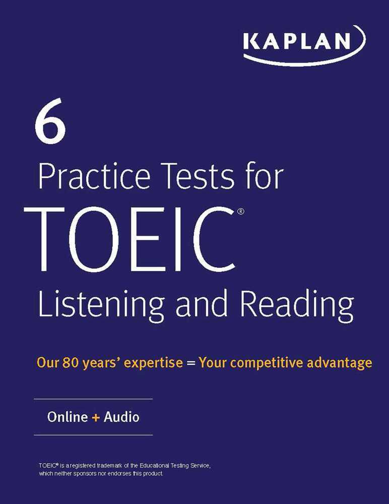 Cover: 9781506224411 | 6 Practice Tests for TOEIC Listening and Reading | Online + Audio