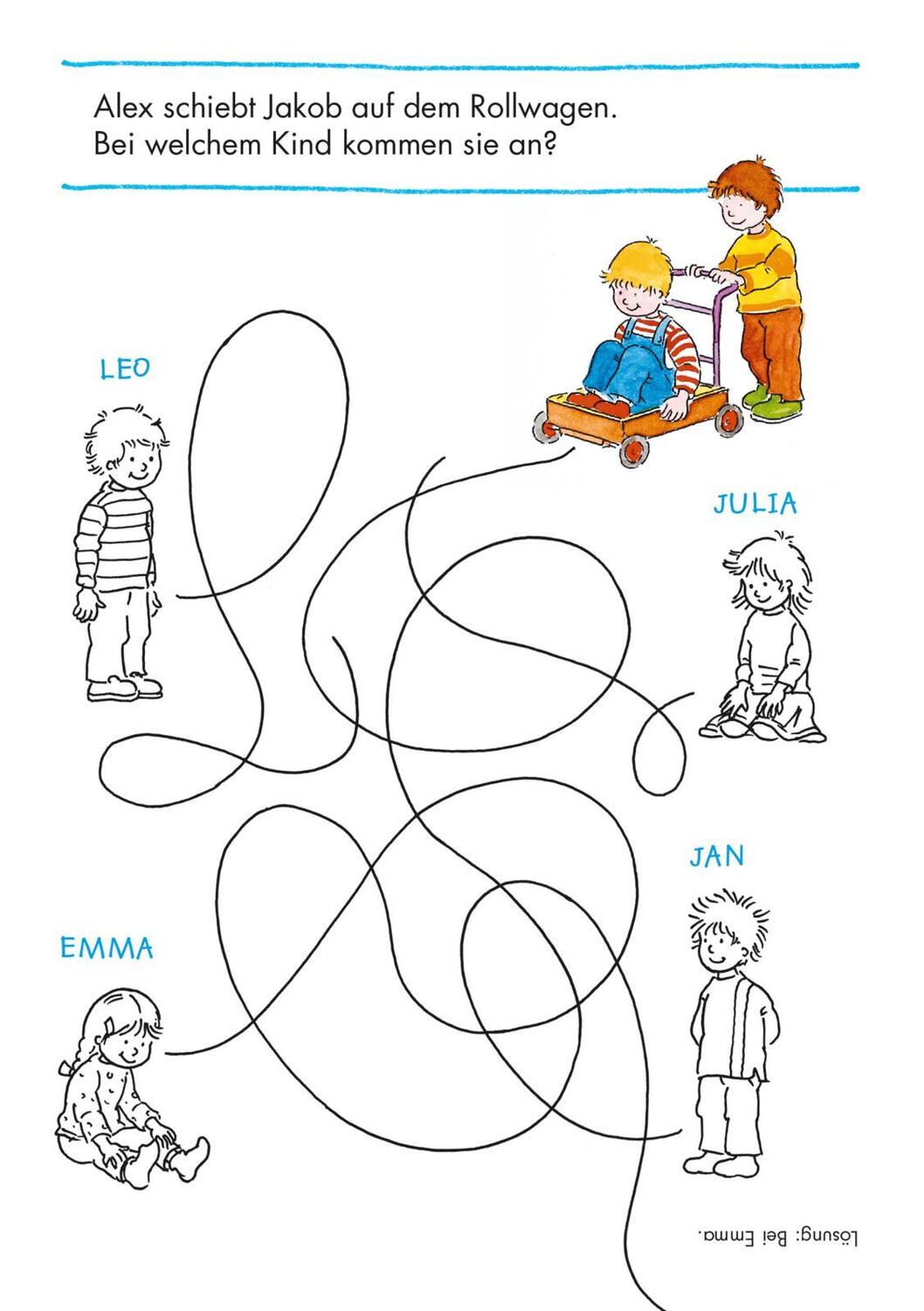 Bild: 9783551183071 | Mein bunter Kindergarten-Rätselblock | mit Jakob | Sörensen (u. a.)