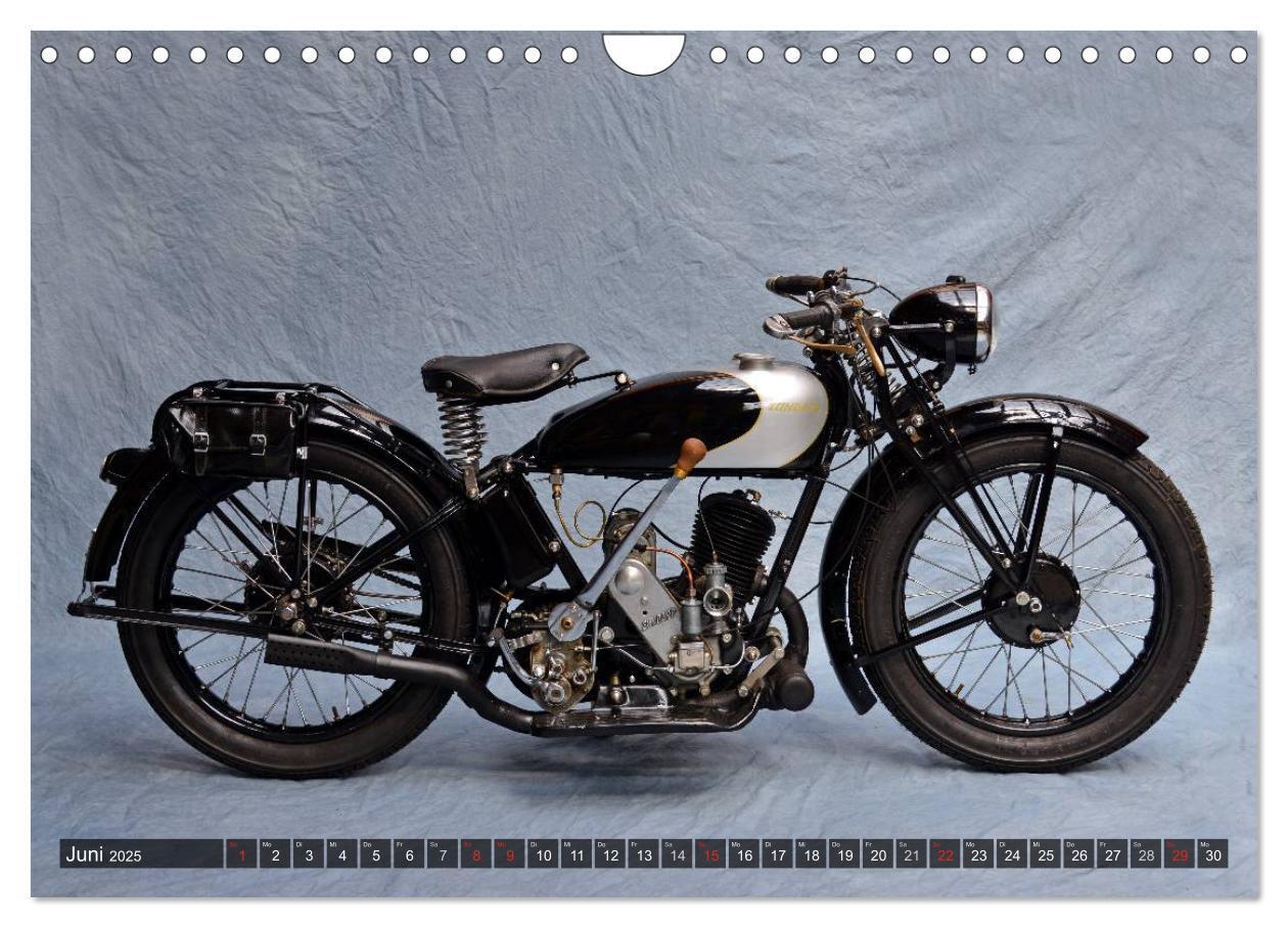 Bild: 9783435685943 | Deutsche Motorrad Oldtimer (Wandkalender 2025 DIN A4 quer),...