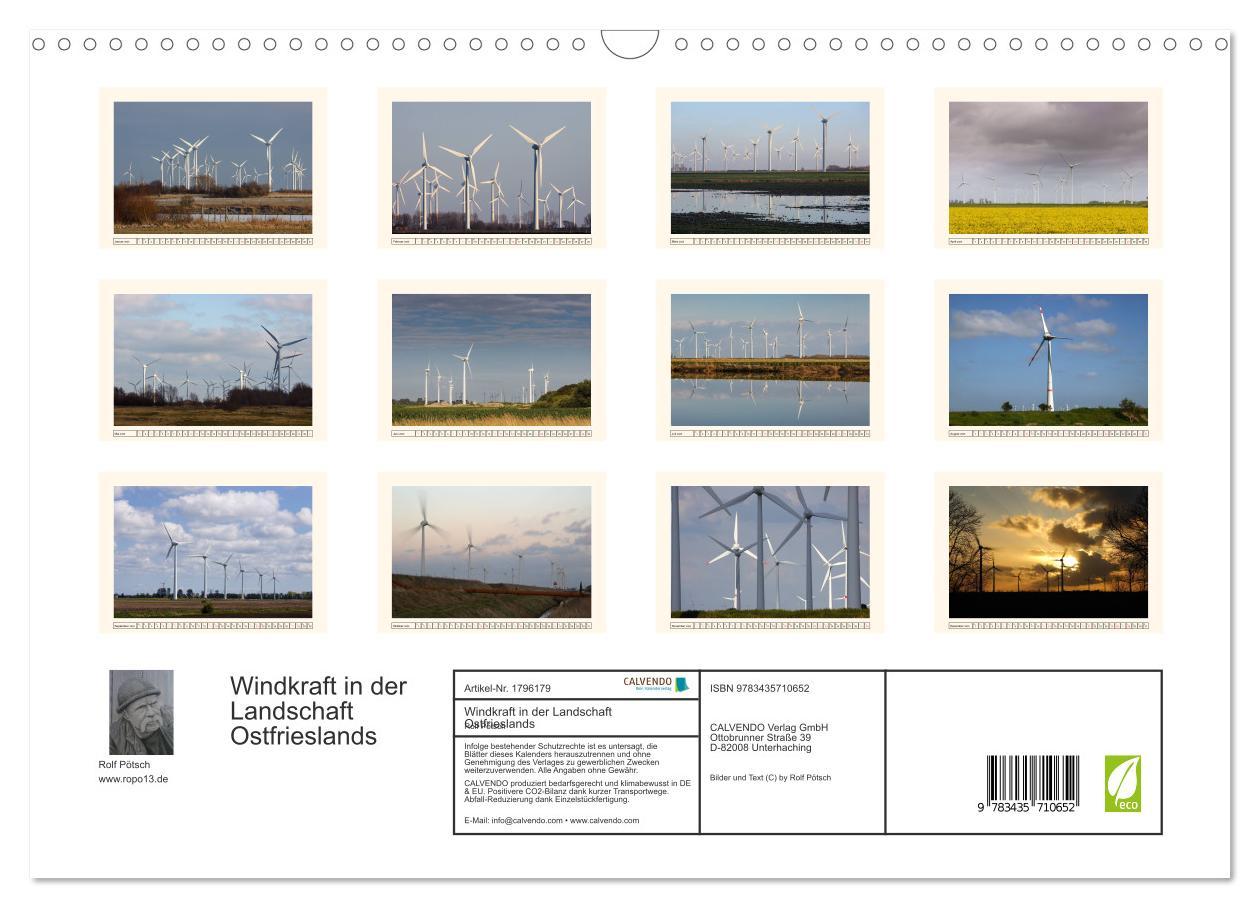 Bild: 9783435710652 | Windkraft in der Landschaft Ostfrieslands (Wandkalender 2025 DIN A3...