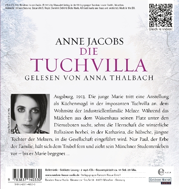 Bild: 9783837140330 | Die Tuchvilla, 2 Audio-CD, 2 MP3 | Anne Jacobs | Audio-CD | 2 CDs