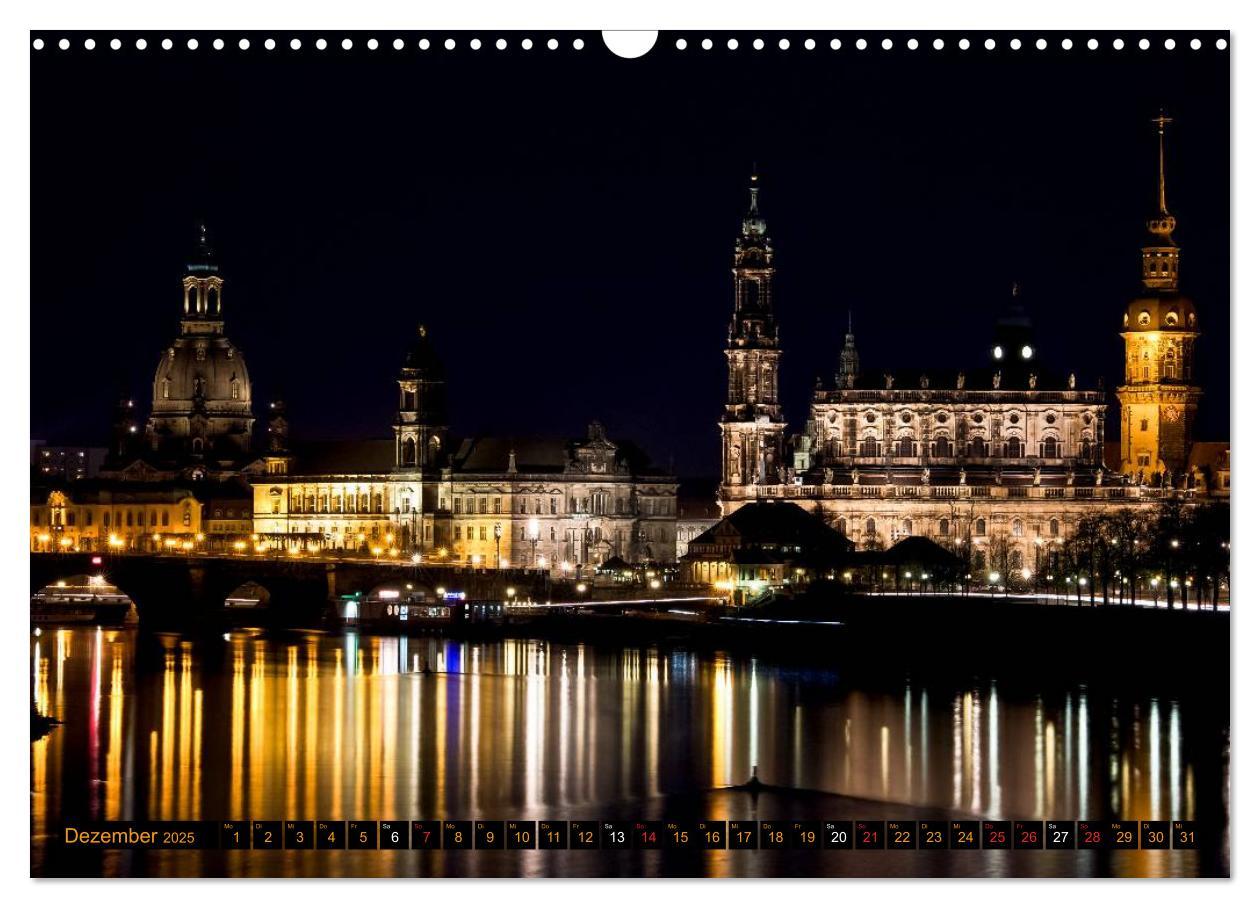 Bild: 9783435704910 | Eine Nacht in Dresden (Wandkalender 2025 DIN A3 quer), CALVENDO...